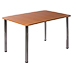 Стол обеденный для столовой (ЛДСП и хромированный металл, 1200×800×760)